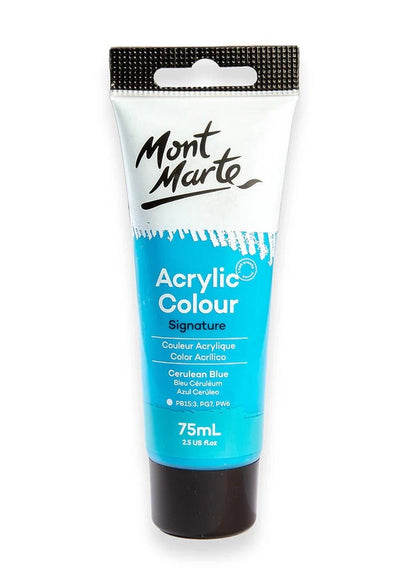 Mont Marte Cerulean Blue Acrylic Paint 75ML