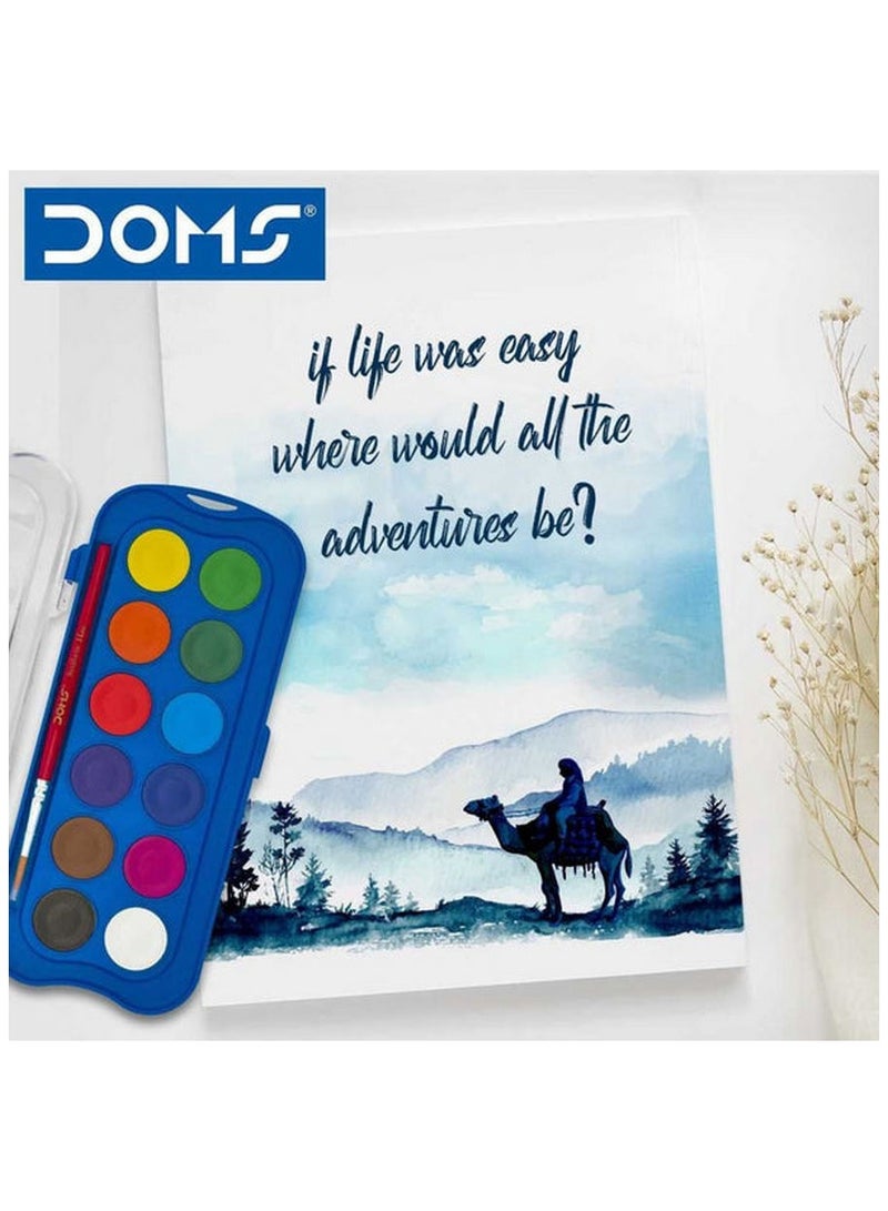 DOMS Water Color Cakes 12 Shades