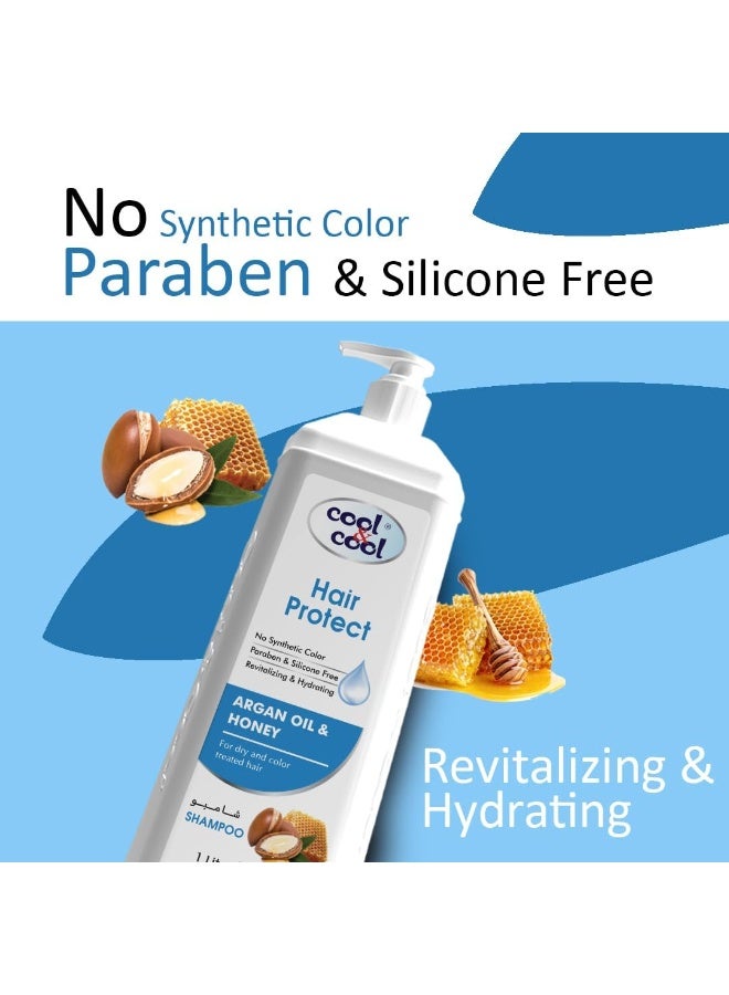 Cool & Cool Argan Oil & Honey Shampoo 1 L