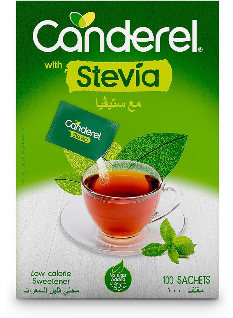 Canderel Stevia Sweetener 100 Sachets