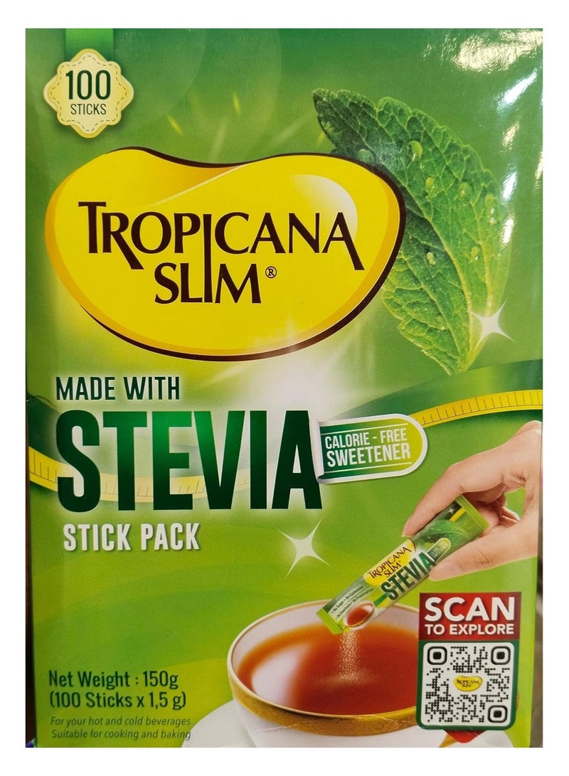 Tropicana Slim Stevia Stick Pack - Sugar Free Sweetener