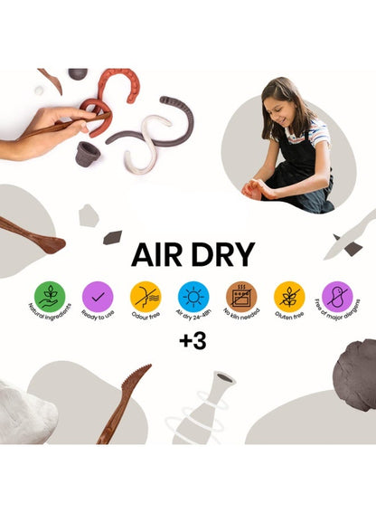 JOVI Air Dry Modeling Natural Terracotta Clay 500G
