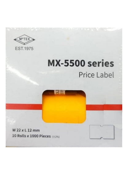 Orange Pricing Sticker Labels - 22mm x 12mm