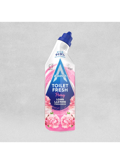 astonish, buildup fast, cleaning prevent, cruelty free, fast working, fragrance kills, free vegan, free vegan 750ml, fresh peony, fresh peony long, long lasting, peony long, toilet fresh, vegan 750ml, working cruelty