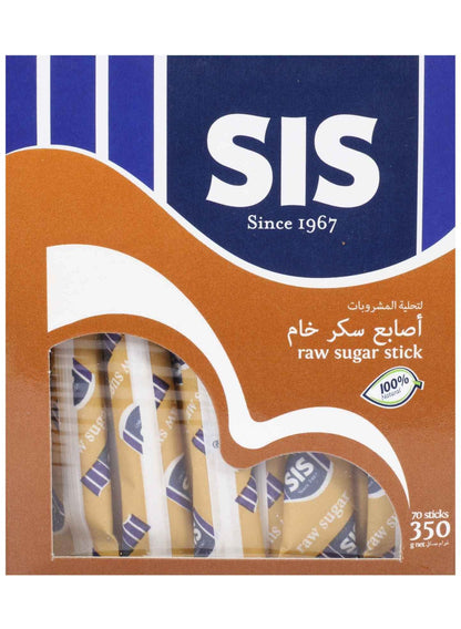 70g sticks, coffee tea, cool dry, dry place, per 100g, raw sugar, raw sugar sticks, sis, sis raw, sticks 70g, sticks 70g sticks, sugar sticks, sugar sticks 70g, total 350g, zero fat