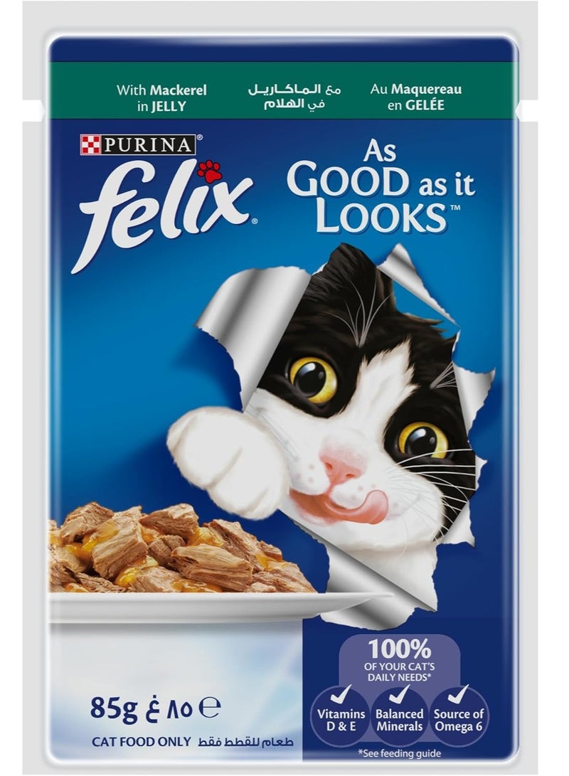 PURINA Felix As Good As It Looks Cat Food with Mackerel