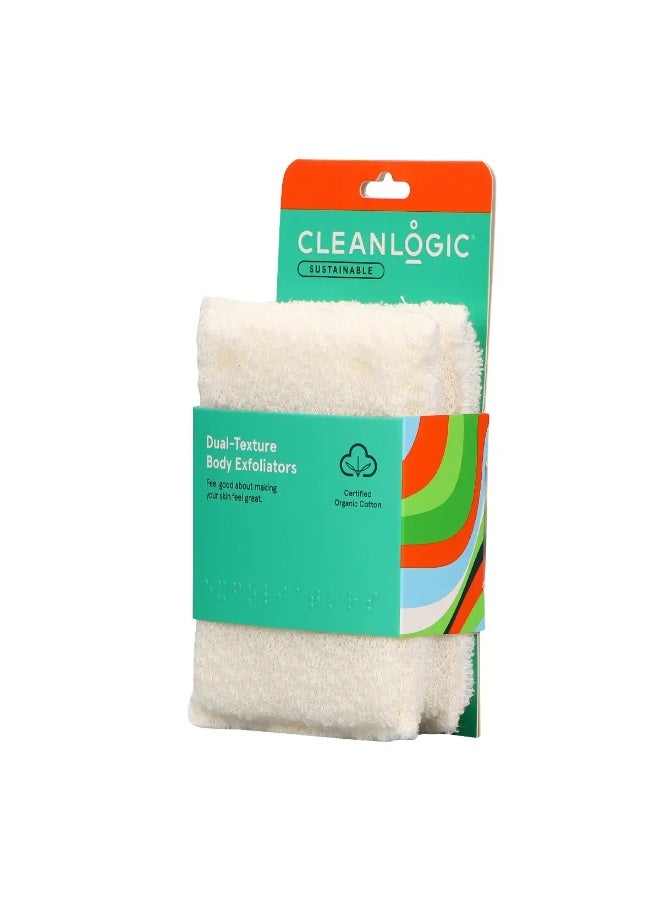 Cleanlogic Sustainable Body Exfoliator 2 Pcs Pack