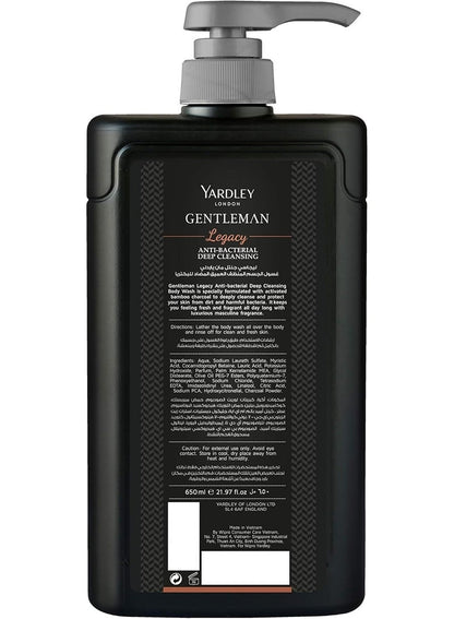 Yardley Body Wash Gentleman Legacy 650 ML
