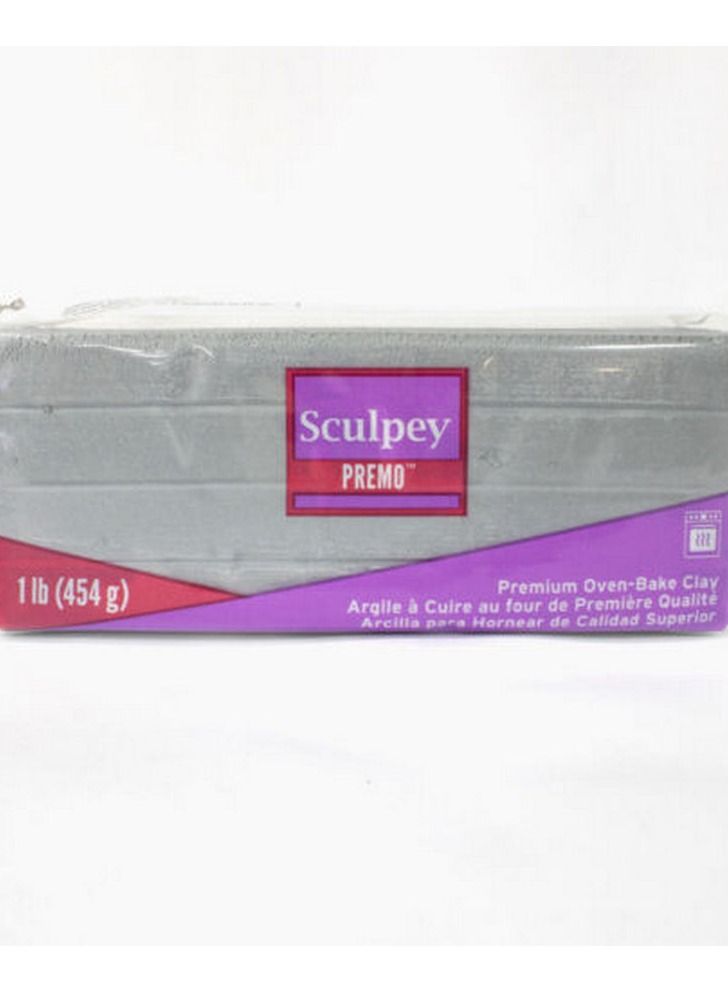Premo Sculpey Clay Silver Bar 454g - Premium Art Supplies