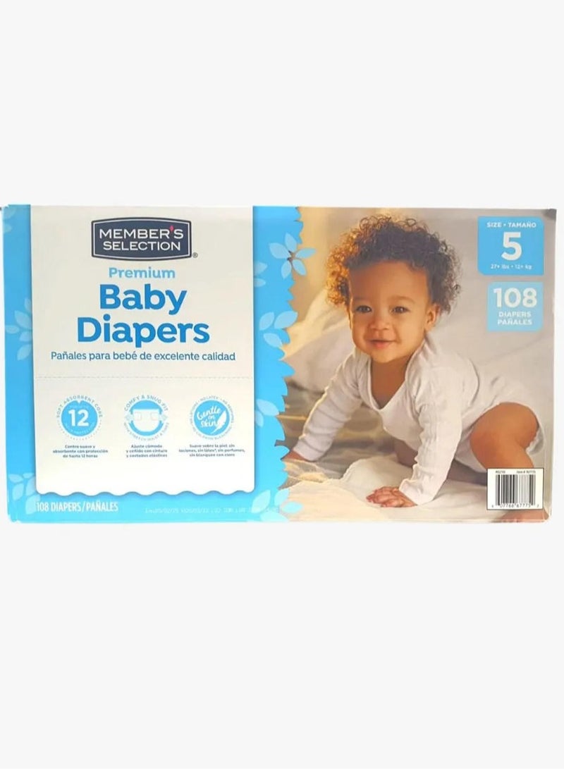 Premium Baby Diapers Size 5 | MEMBER'S SELECTION