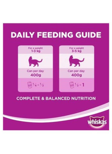 Whiskas Tasty Mince Lamb Turkey And Vegetables In Gravy Cat Food 400 Gms