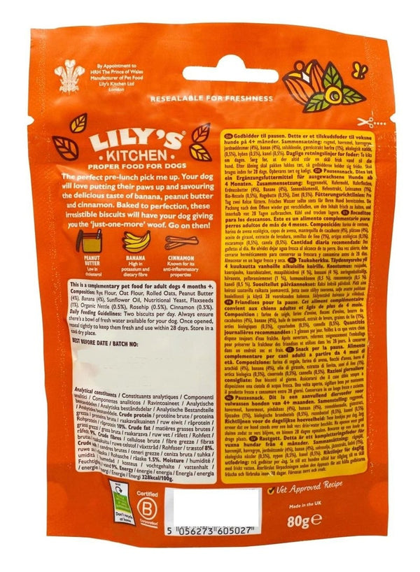 Lily's Kitchen Breaktime Biscuits Dog Treats 80G