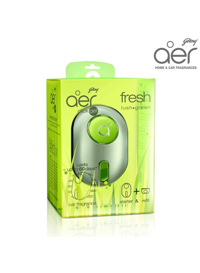 Godrej Aer Click Car Vent Air Freshener - Fresh Lush Green