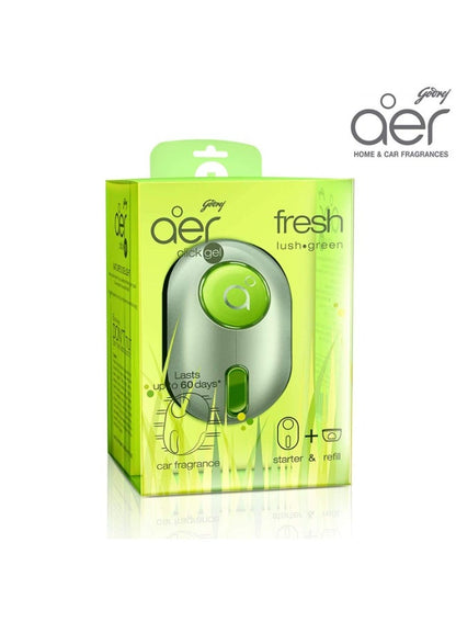 Godrej Aer Click Car Vent Air Freshener - Fresh Lush Green