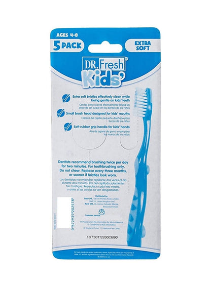 Dr.Fresh Kids Extra Soft Toothbrush Set - 5 Pcs