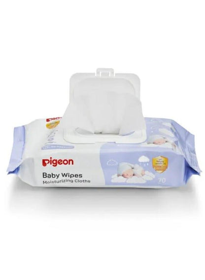Pigeon Moisturizing Cloths With Lanolin 70 Wipes