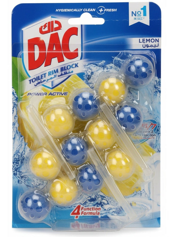 Dac Power Active Toilet Rim Block Lemon 150Gm