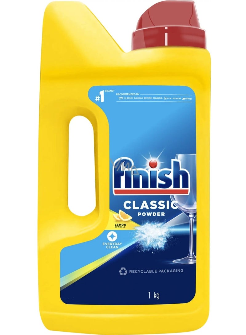Finish Dishwasher Detergent Powder 1 Kg Lemon