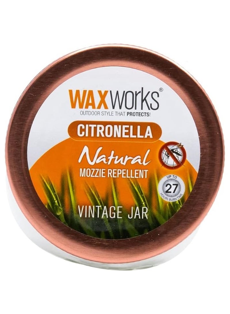 Waxworks Citronella Vintage Jar Candle