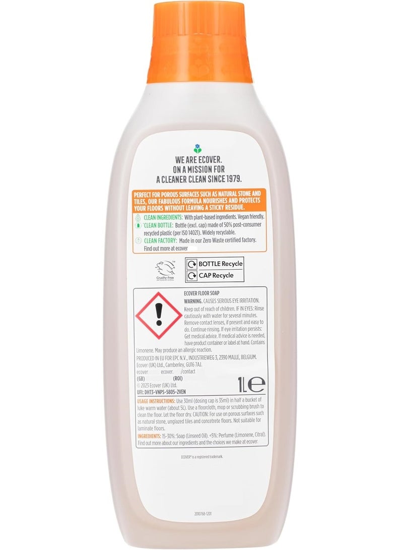 Ecover Floor Cleaner Orange And Lemon 1 Liter