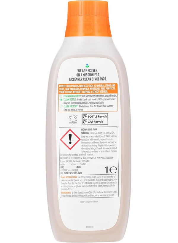 Ecover Floor Cleaner Orange And Lemon 1 Liter