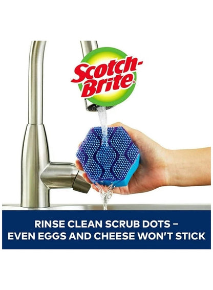 Scotch Brite Dotted Scrubbers Sponges Blue Pack