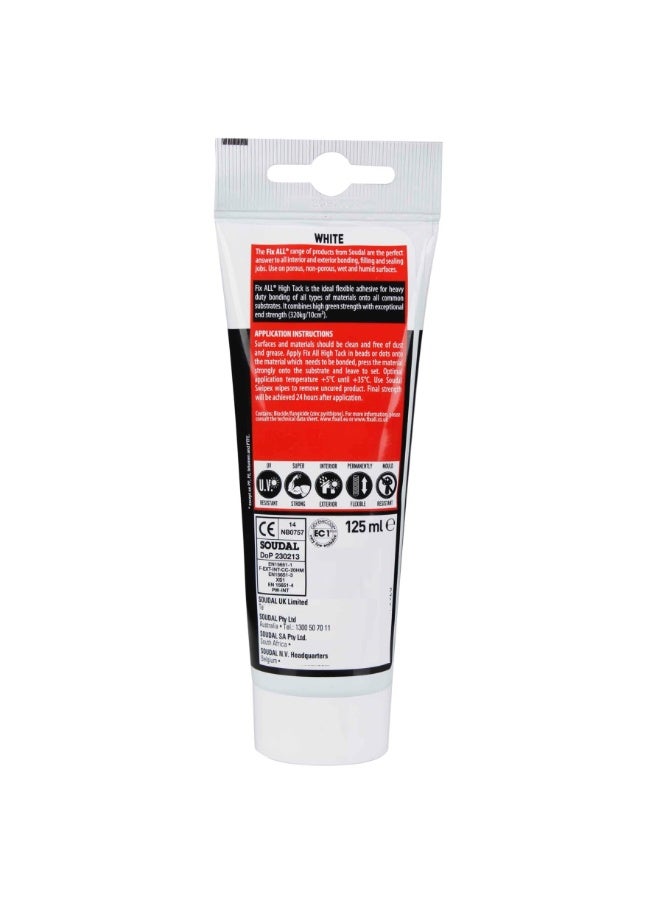 Soudal Fix All High Tack White Tube 125 ML