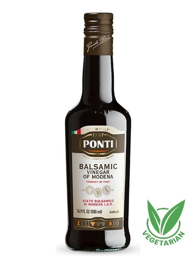 Ponti Balsamic Vinegar 500 ML - Premium Italian Flavor