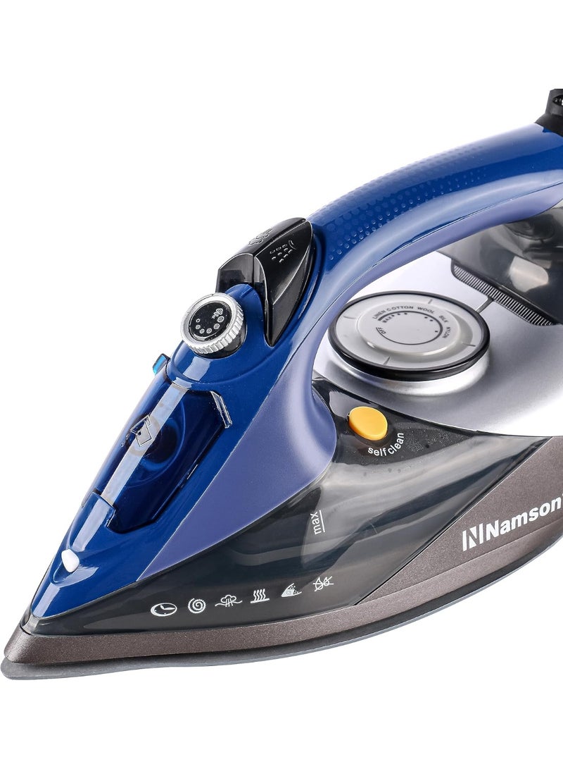 NAMSON 2200W Steam Iron with Ceramic Soleplate