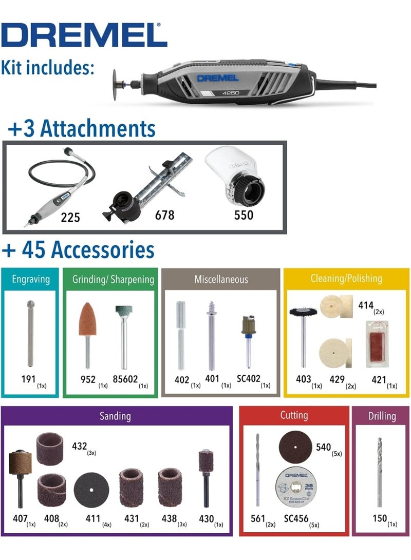 DREMEL 4250 Rotary Tool Kit – Premium Performance