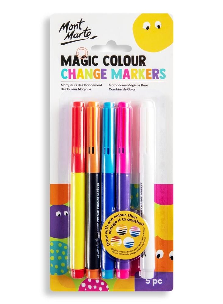 Mont Marte Magic Colour Change Markers 5Pc