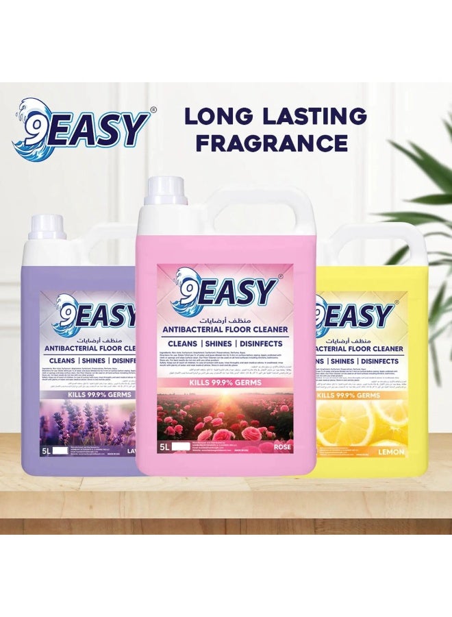 9EASY Antibacterial Floor Cleaner Lavender 3 L