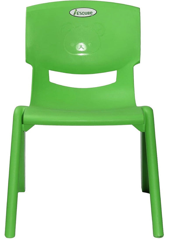 ESQUBE Kids Plastic School Study Chair - Green