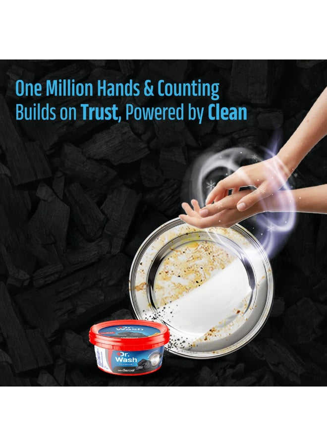 500g make, active charcoal, antibacterial, cool dry, deep cleaning, dishwash bar, dr wash, dry area, every day, grime yet, note keep, oil burnt, pots pans, skin type, tough oil