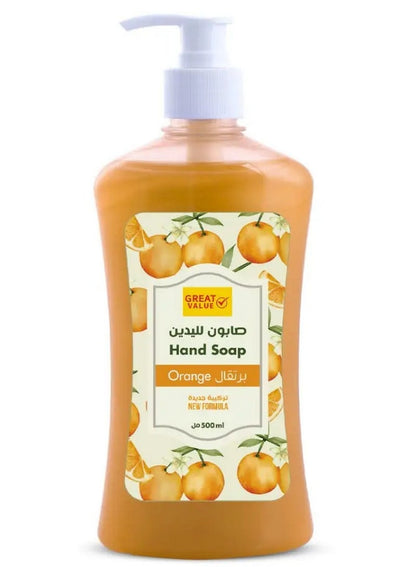 Great Value Liquid Hand Soap Orange 500 ML