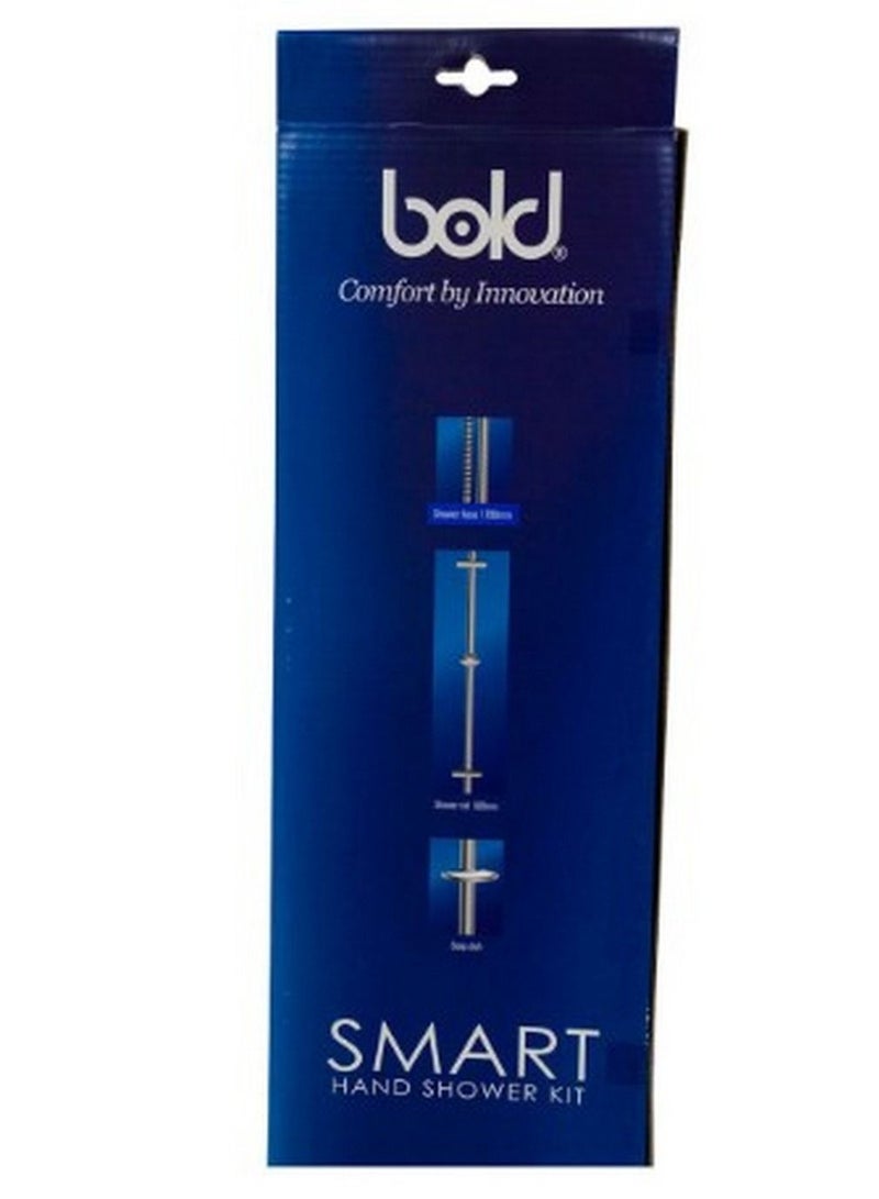 Bold Smart Shower Rail Set Silver by Bold
