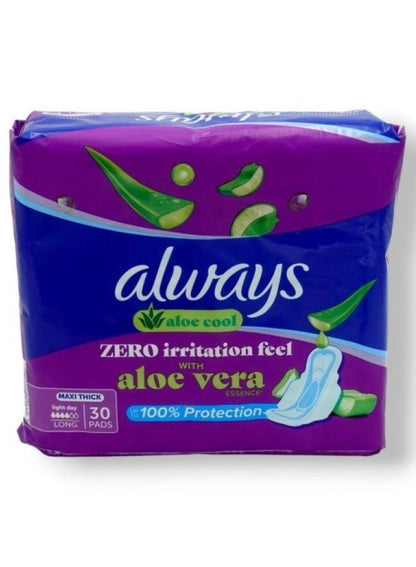 Always Aloe Cool Clean And Dry Maxi Thick Pads