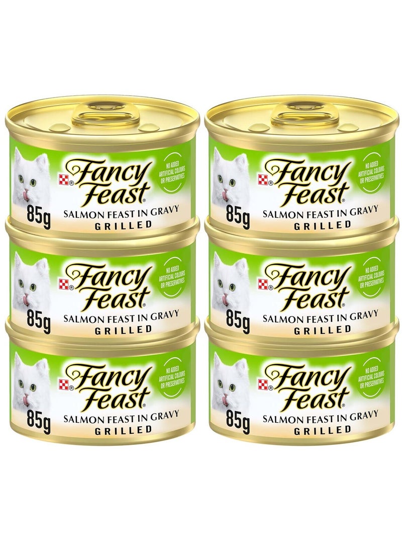 Fancy Feast Grilled Salmon Feast in Gravy Cat Food
