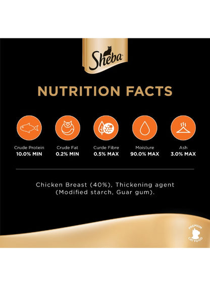 Sheba Succulent Chicken Breast Wet Cat Food 85g