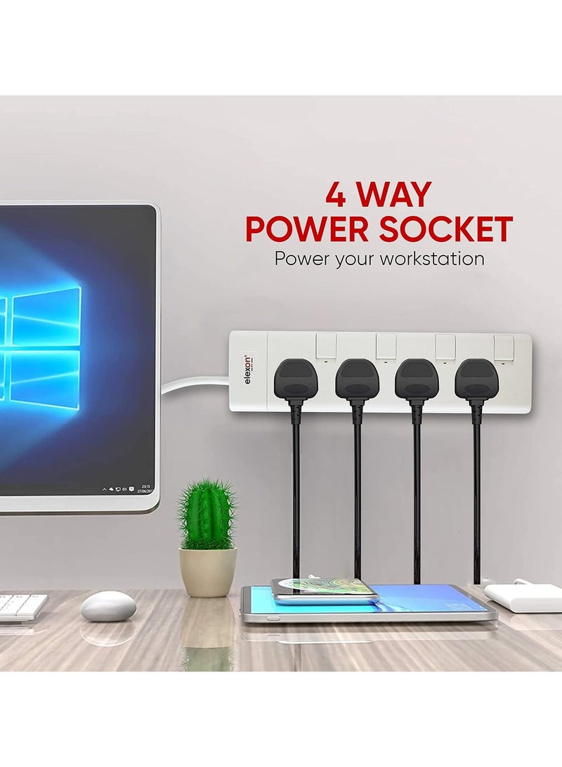 Elexon 4 Way Power Extension Socket