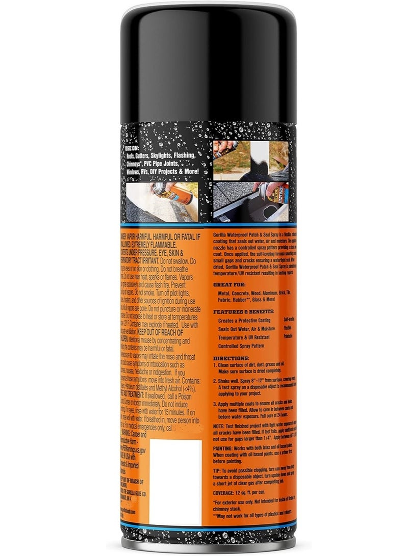 Gorilla Waterproof Patch & Seal Spray 16-oz Black