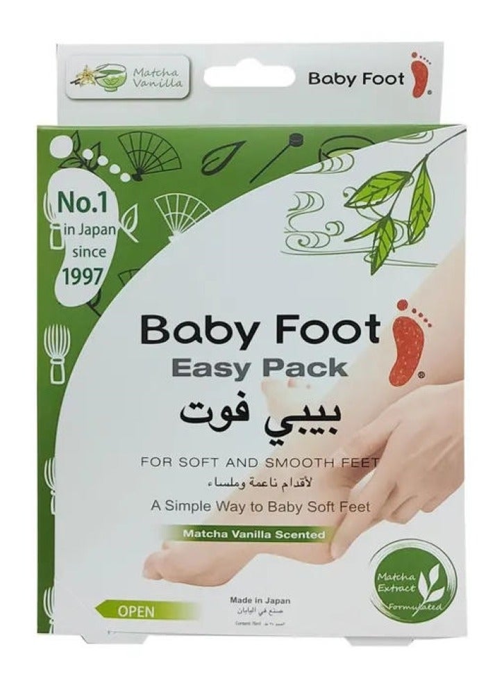 Baby Foot Matcha Vanilla Scented Easy Pack