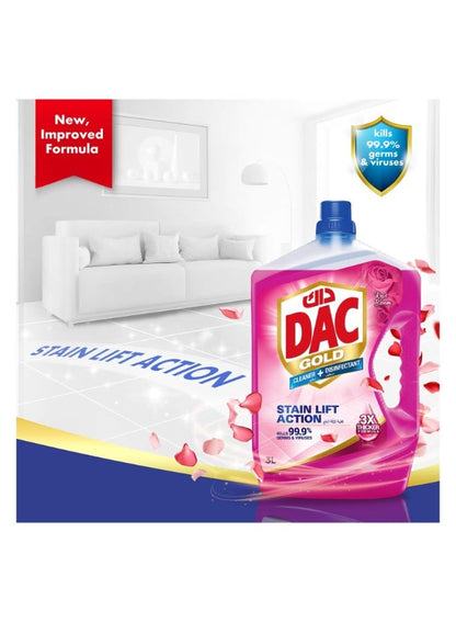 Dac Gold Liquid Cleaner Rose Bloom Scent 3L