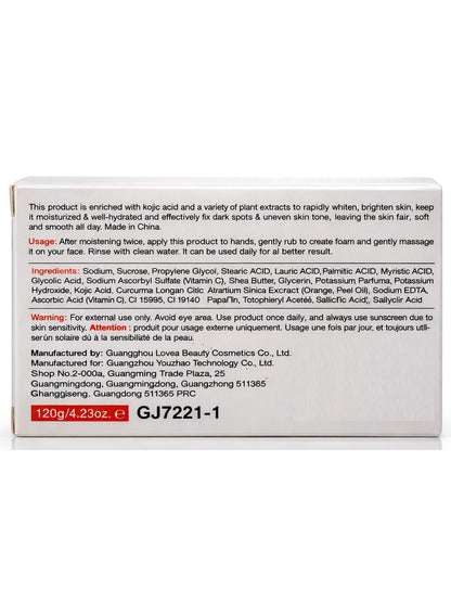 120g key, body 120g, body care, cool dry, dark spot, guanjing beauty, kojic acid, peel oil, sensitive skin, skin tone, skincare, soap bar, soap net, spot care, tone dark