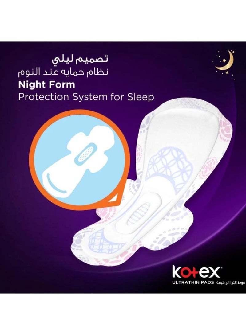 Kotex Ultra Thin Overnight Pads, 14 Count
