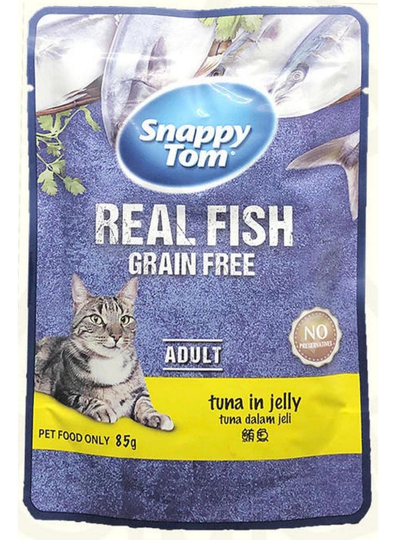 Snappy Tom Catfood Tuna in Jelly 85g