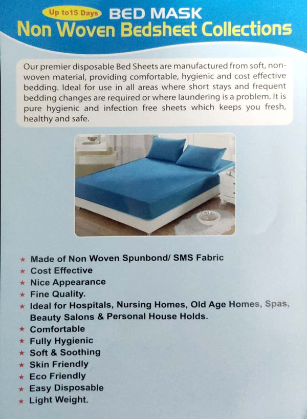 Generic Double Bed Mask Blue for Comfort