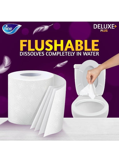 Fine Deluxe Toilet Tissue 4 Ply - Premium Comfort