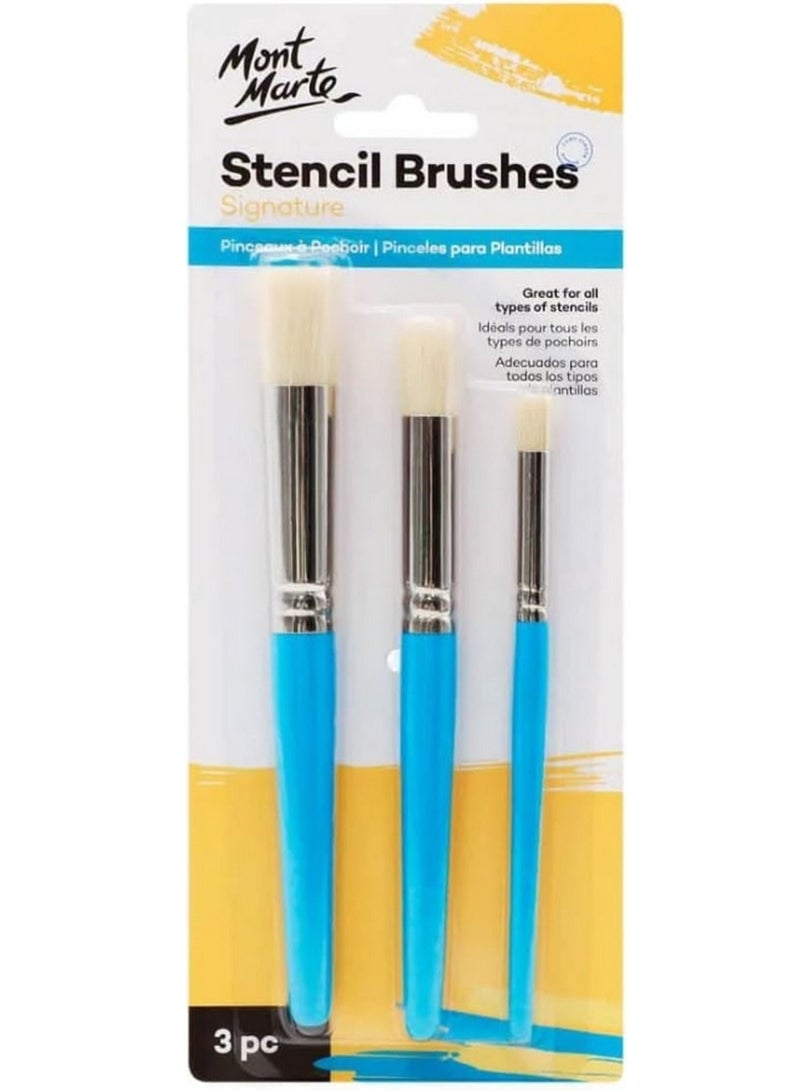 Mont Marte Professional Stencil Brush Set
