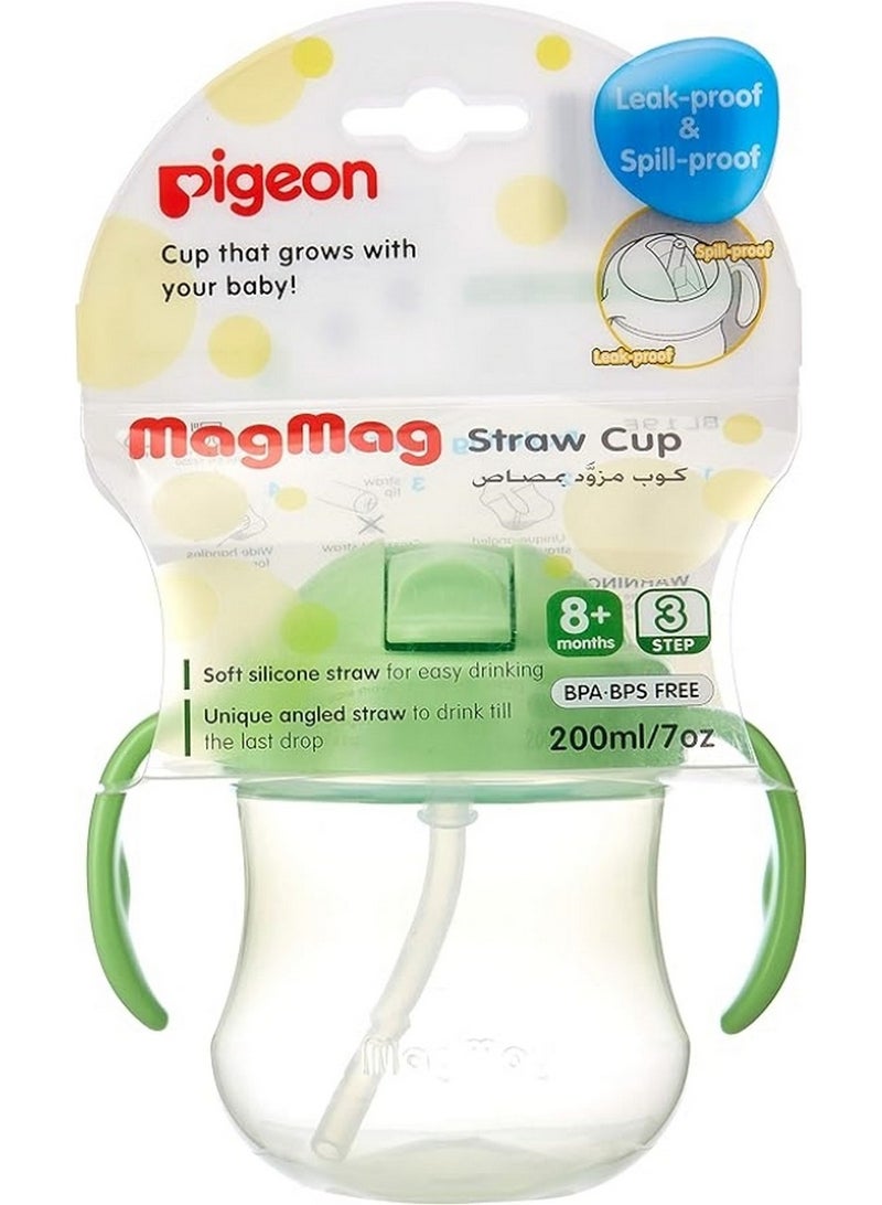 Pigeon Mag Mag Straw Cup Green 200 ML